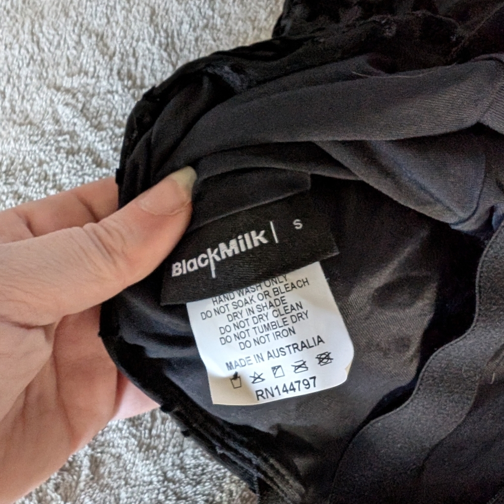 Blackmilk Burned Velvet Spell Harness Maxi Dress - Picture 5 of 8